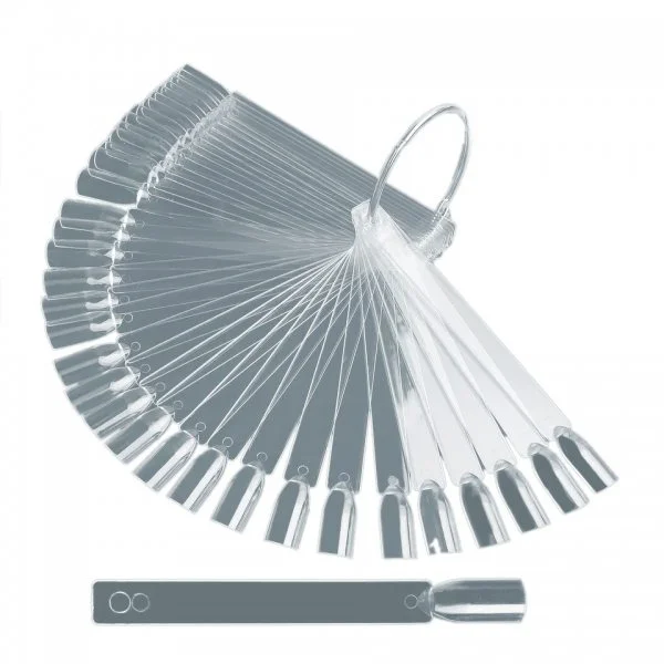 Tipfächer mit 48 Präsentations Stäbchen klar Nageltips Nageldesign Nägel Nails Nagelstudio Nailart